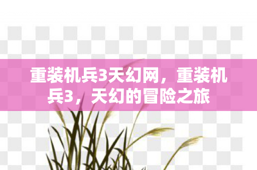 重装机兵3天幻网，重装机兵3，天幻的冒险之旅