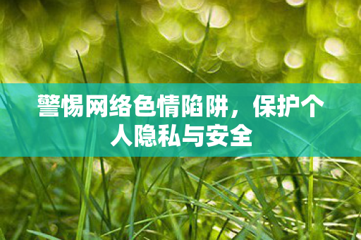 警惕网络色情陷阱，保护个人隐私与安全