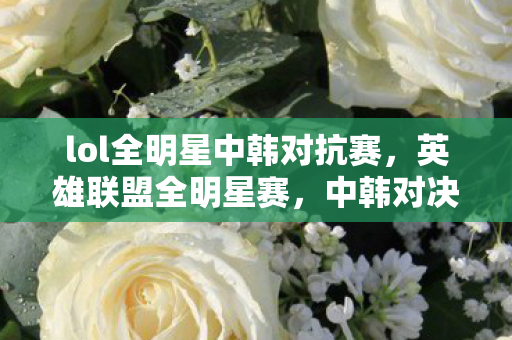 lol全明星中韩对抗赛，英雄联盟全明星赛，中韩对决，战火重燃