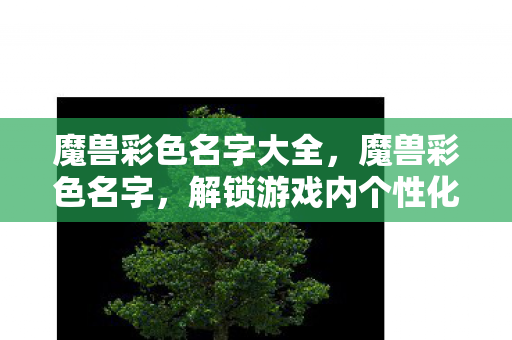 魔兽彩色名字大全，魔兽彩色名字，解锁游戏内个性化设置的新玩法