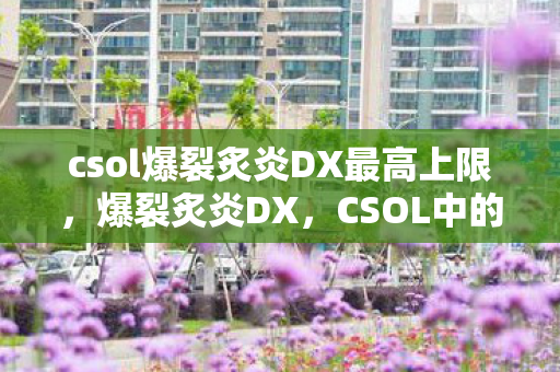 csol爆裂炙炎DX最高上限，爆裂炙炎DX，CSOL中的烈焰风暴