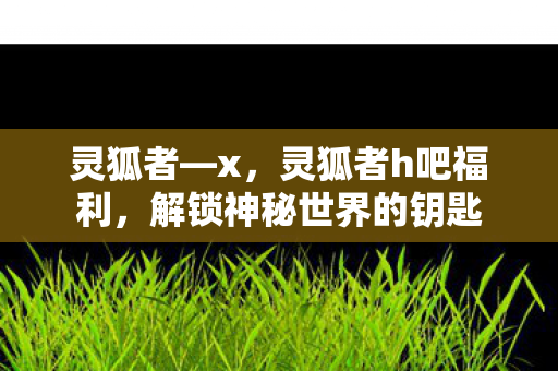 灵狐者—x，灵狐者h吧福利，解锁神秘世界的钥匙