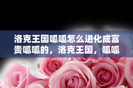 洛克王国呱呱怎么进化成富贵呱呱的，洛克王国，呱呱的进化之旅—从平凡到富贵