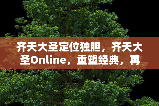 齐天大圣定位独胆，齐天大圣Online，重塑经典，再续传奇