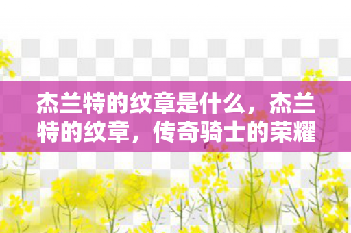 杰兰特的纹章是什么，杰兰特的纹章，传奇骑士的荣耀象征