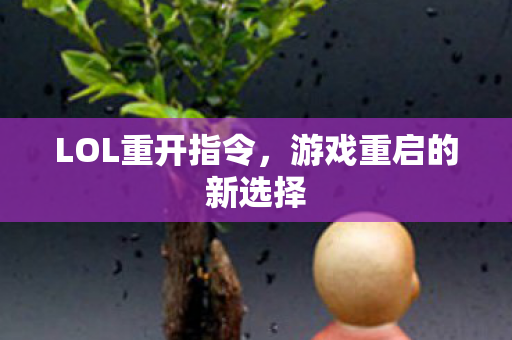 LOL重开指令，游戏重启的新选择