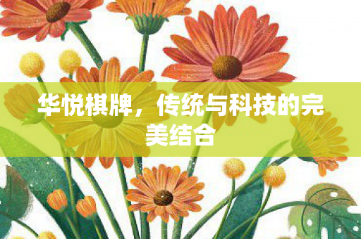 华悦棋牌,传统与科技的完美结合 华悦棋牌,传统与科技的完美结合