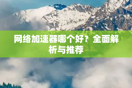 网络加速器哪个好？全面解析与推荐