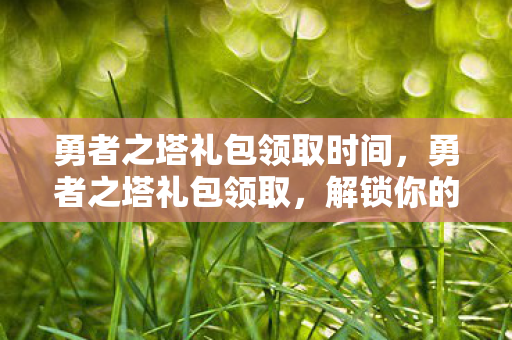 勇者之塔礼包领取时间，勇者之塔礼包领取，解锁你的冒险之旅