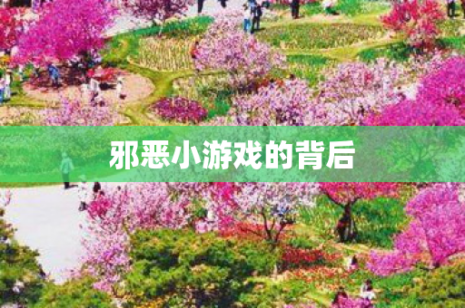 邪恶小游戏的背后