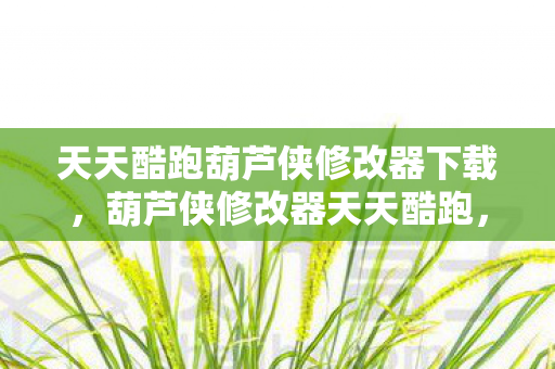 天天酷跑葫芦侠修改器下载,葫芦侠修改器天天酷跑,解锁无限可能的跑酷新体验 天天酷跑葫芦侠修改器下载,葫芦侠修改器天天酷跑,解锁无限可能的跑酷新体验