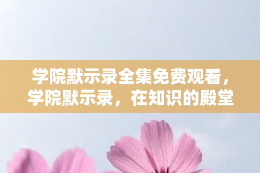 学院默示录全集免费观看，学院默示录，在知识的殿堂中寻找自我