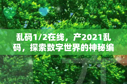 乱码1/2在线，产2021乱码，探索数字世界的神秘编码