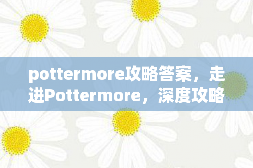 pottermore攻略答案，走进Pottermore，深度攻略带你领略魔法世界