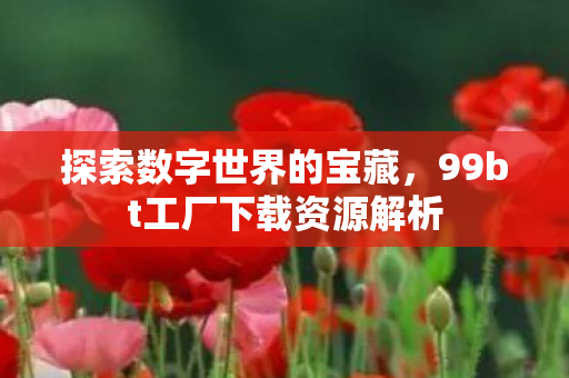探索数字世界的宝藏,99bt工厂下载资源解析 探索数字世界的宝藏,99bt工厂下载资源解析