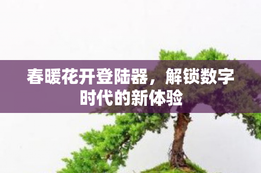 春暖花开登陆器，解锁数字时代的新体验
