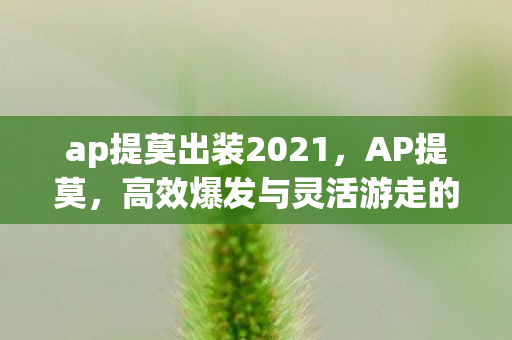ap提莫出装2021，AP提莫，高效爆发与灵活游走的出装策略
