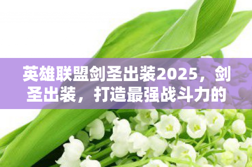 英雄联盟剑圣出装2025，剑圣出装，打造最强战斗力的关键