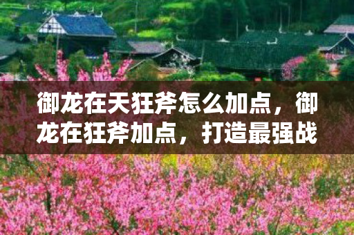 御龙在天狂斧怎么加点，御龙在狂斧加点，打造最强战士的加点攻略