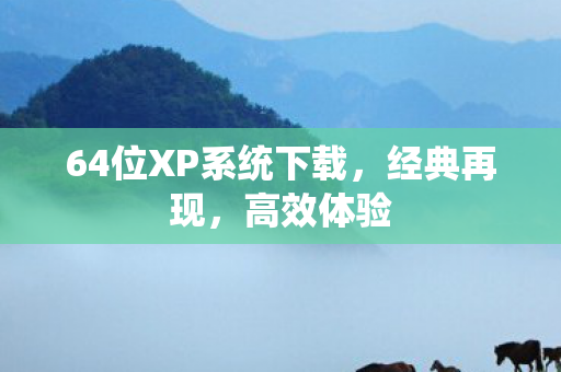 64位XP系统下载，经典再现，高效体验