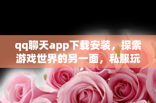 qq聊天app下载安装，探索游戏世界的另一面，私服玩家的独特体验与社群文化