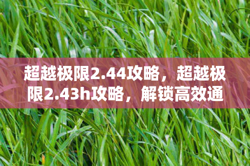 超越极限2.44攻略，超越极限2.43h攻略，解锁高效通关的秘诀
