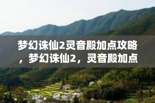 梦幻诛仙2灵音殿加点攻略，梦幻诛仙2，灵音殿加点攻略