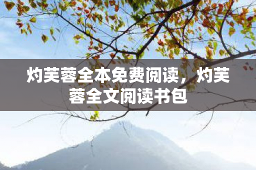 灼芙蓉全本免费阅读，灼芙蓉全文阅读书包