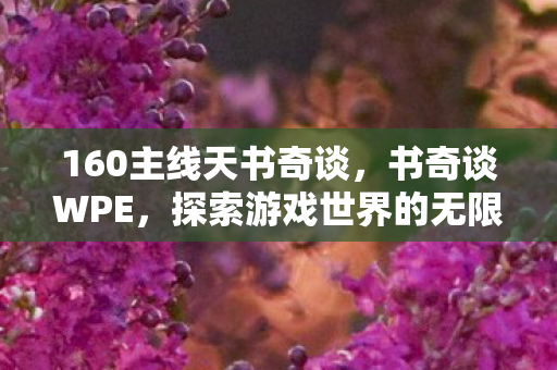 160主线天书奇谈，书奇谈WPE，探索游戏世界的无限可能