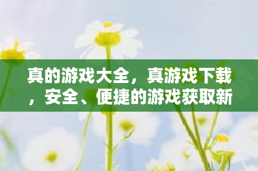 真的游戏大全，真游戏下载，安全、便捷的游戏获取新体验