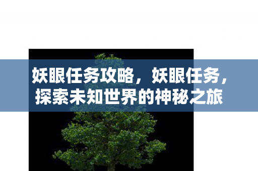 妖眼任务攻略，妖眼任务，探索未知世界的神秘之旅