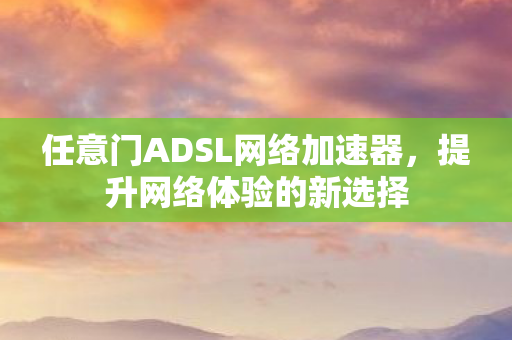 任意门ADSL网络加速器，提升网络体验的新选择