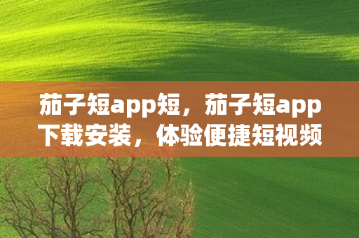 茄子短app短，茄子短app下载安装，体验便捷短视频创作与分享