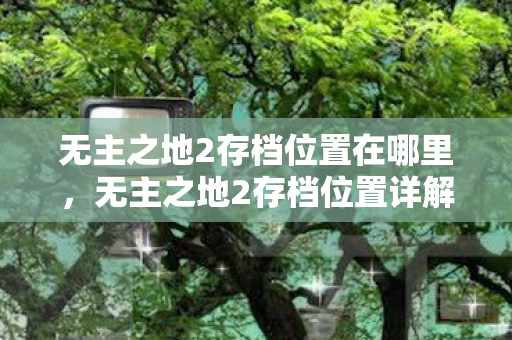 无主之地2存档位置在哪里，无主之地2存档位置详解