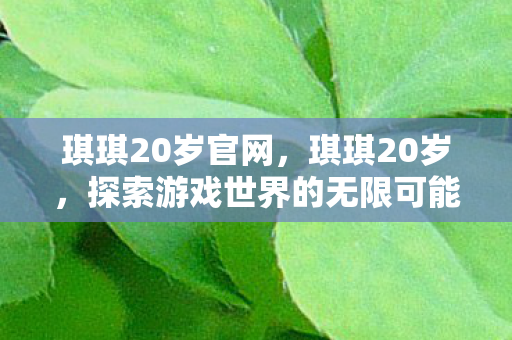 琪琪20岁官网，琪琪20岁，探索游戏世界的无限可能
