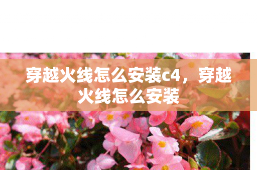 穿越火线怎么安装c4，穿越火线怎么安装