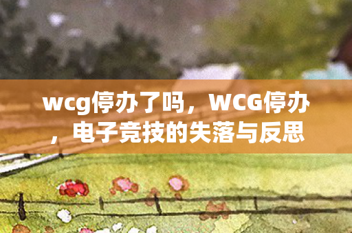 wcg停办了吗，WCG停办，电子竞技的失落与反思