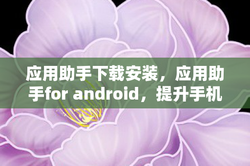 应用助手下载安装，应用助手for android，提升手机效率与便捷性的神器