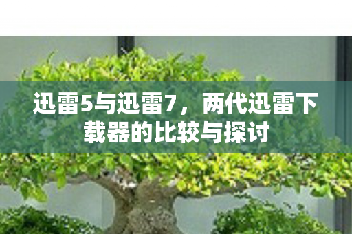 迅雷5与迅雷7，两代迅雷下载器的比较与探讨
