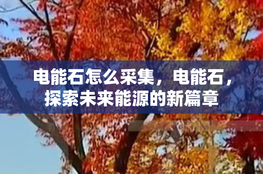 电能石怎么采集，电能石，探索未来能源的新篇章