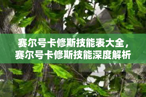 赛尔号卡修斯技能表大全，赛尔号卡修斯技能深度解析