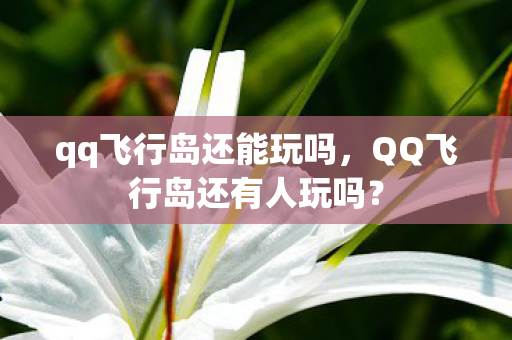qq飞行岛还能玩吗，QQ飞行岛还有人玩吗？