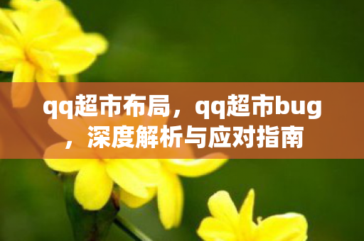 qq超市布局，qq超市bug，深度解析与应对指南