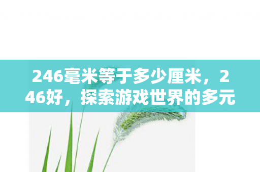 246毫米等于多少厘米,246好,探索游戏世界的多元体验与官方服务的独特优势 246毫米等于多少厘米,246好,探索游戏世界的多元体验与官方服务的独特优势