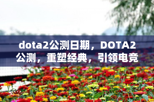 dota2公测日期，DOTA2公测，重塑经典，引领电竞新潮流
