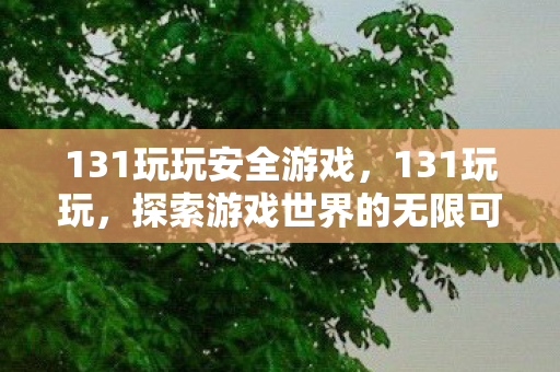 131玩玩安全游戏，131玩玩，探索游戏世界的无限可能