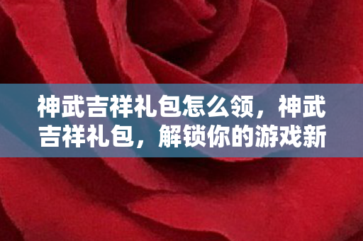 神武吉祥礼包怎么领，神武吉祥礼包，解锁你的游戏新体验