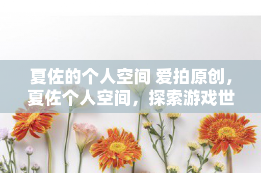 夏佐的个人空间 爱拍原创,夏佐个人空间,探索游戏世界的无限可能 夏佐的个人空间 爱拍原创,夏佐个人空间,探索游戏世界的无限可能