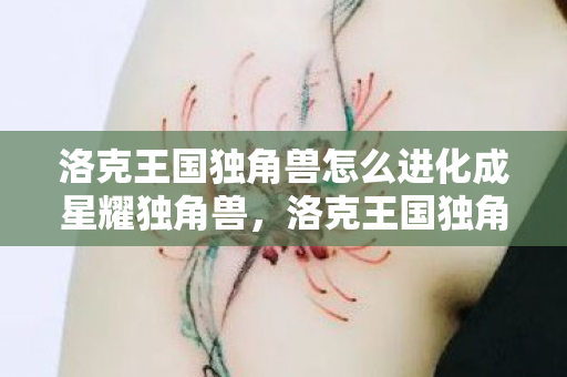 洛克王国独角兽怎么进化成星耀独角兽,洛克王国独角兽的进化之路 洛克王国独角兽怎么进化成星耀独角兽,洛克王国独角兽的进化之路