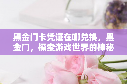 黑金门卡凭证在哪兑换，黑金门，探索游戏世界的神秘之门